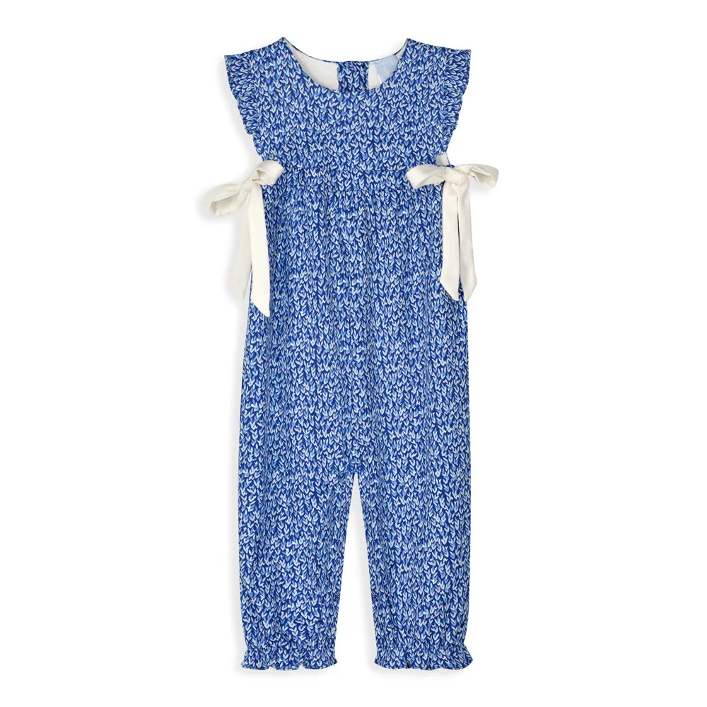 Printed Pima Berkley Overall -- Peggy Bleu
