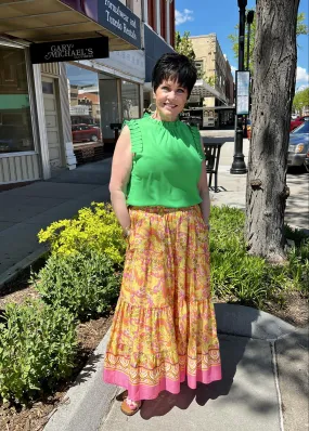 Pucci Paisley Tiered Skirt