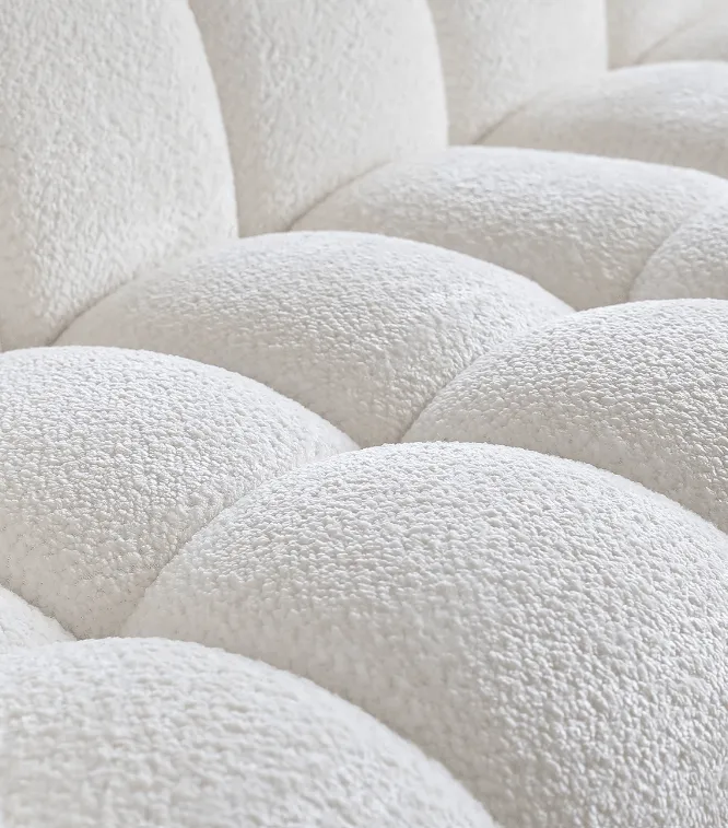 Pumpkin Boucle Sofa | BELLE
