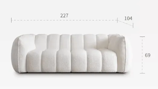 Pumpkin Boucle Sofa | BELLE