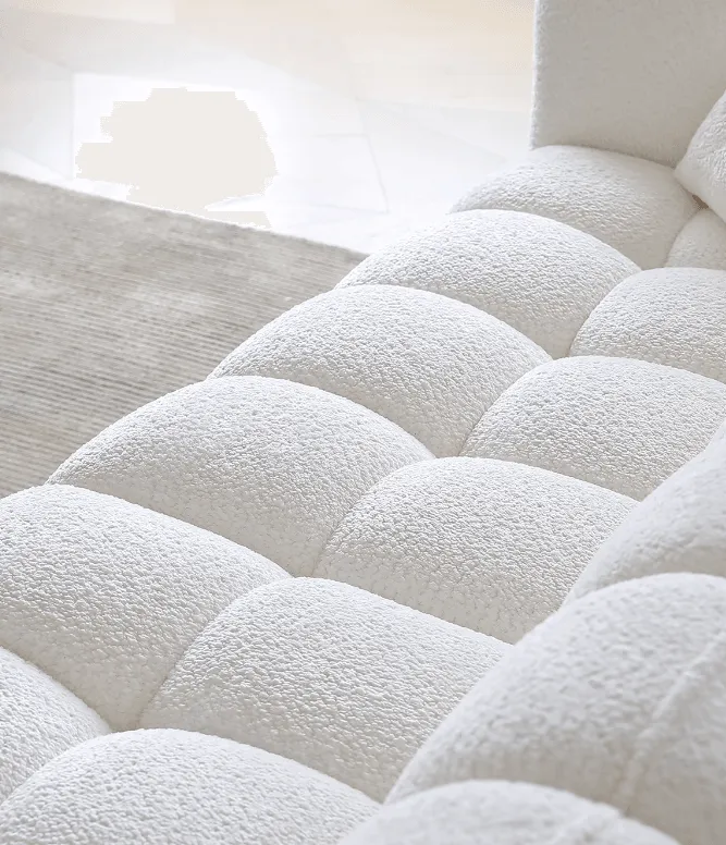 Pumpkin Boucle Sofa | BELLE