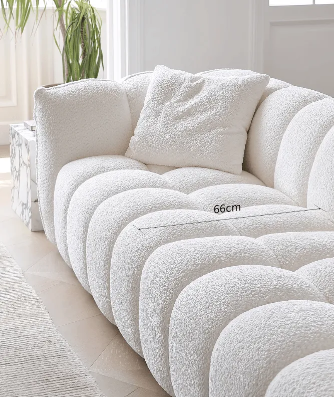 Pumpkin Boucle Sofa | BELLE