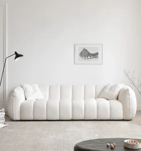 Pumpkin Boucle Sofa | BELLE
