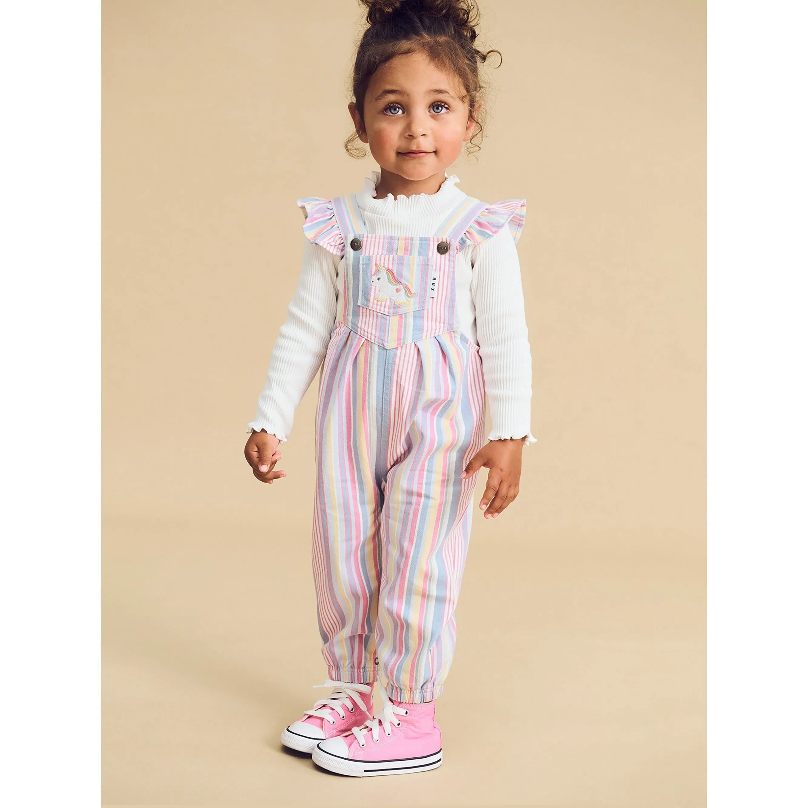 Rainbow Stripe Overall