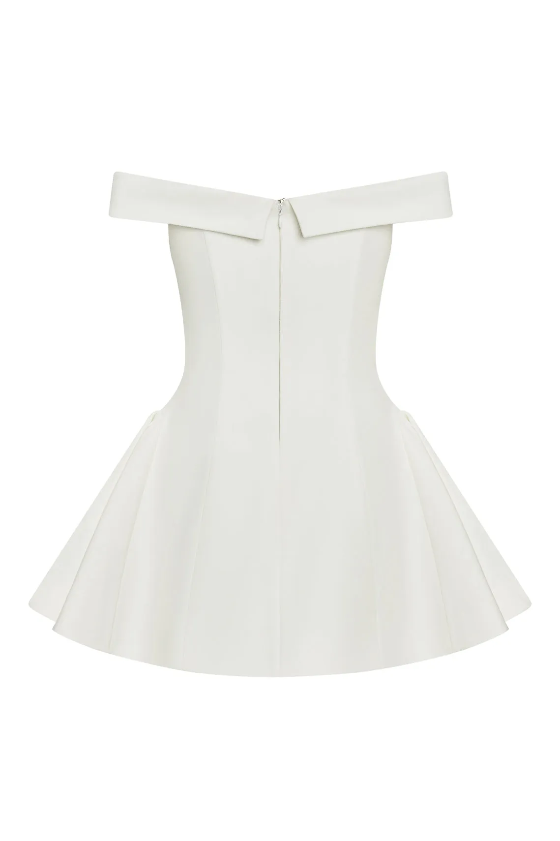 Raquel Babydoll Corset Mini Dress - White