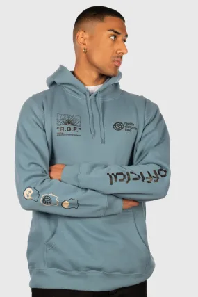 Reality Distortion Field Hooded Sweatshirt (Slate Blue)