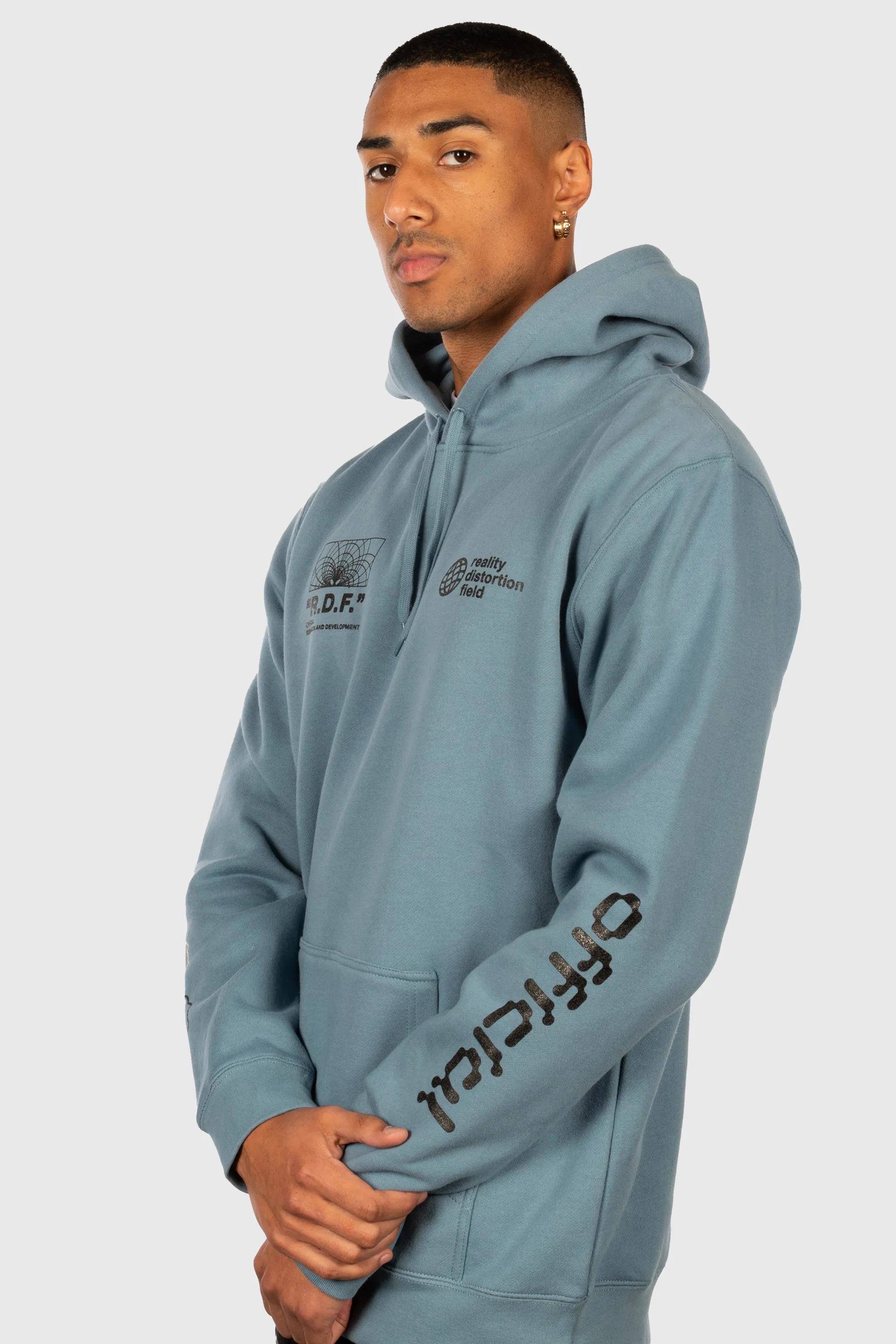Reality Distortion Field Hooded Sweatshirt (Slate Blue)