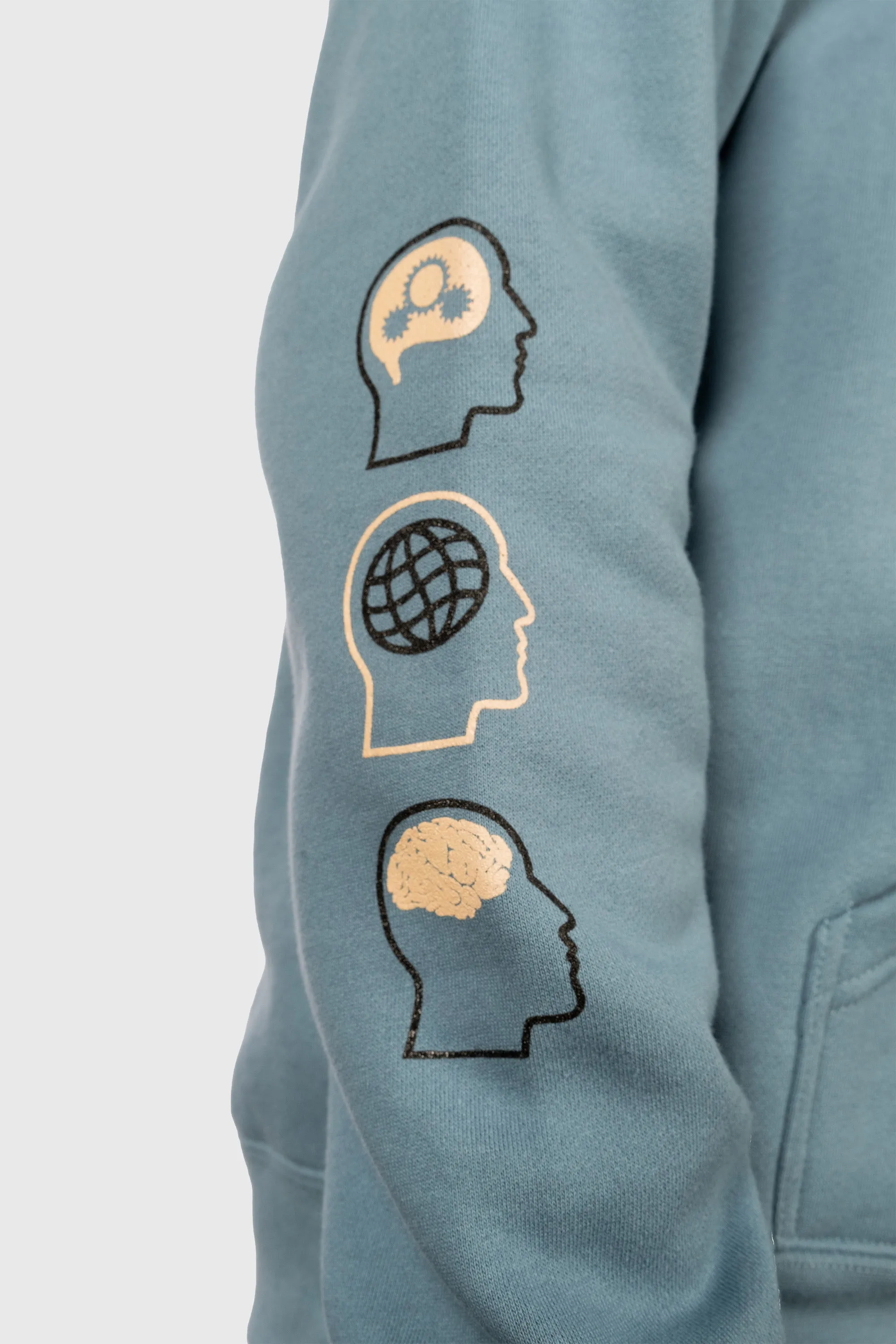 Reality Distortion Field Hooded Sweatshirt (Slate Blue)