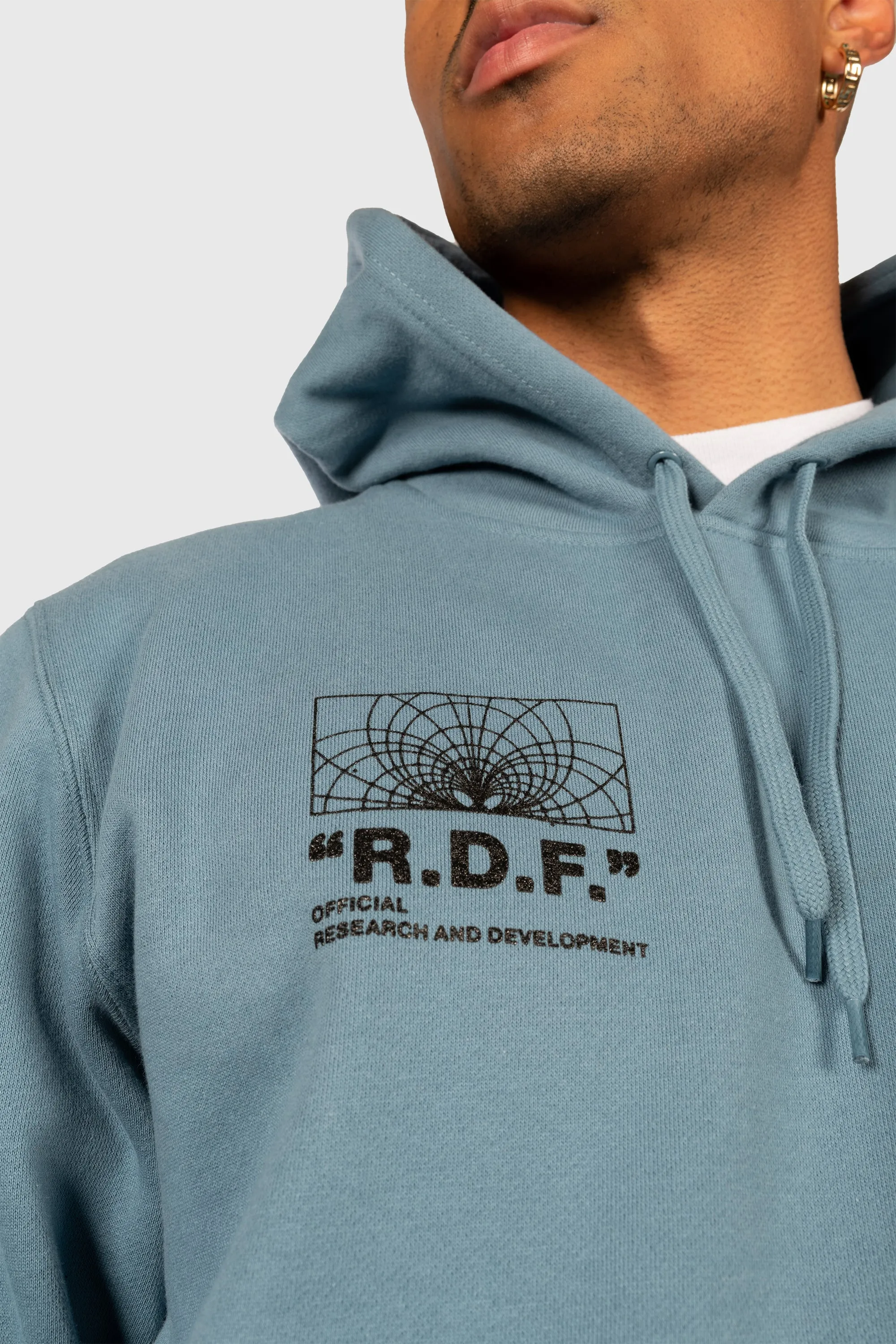 Reality Distortion Field Hooded Sweatshirt (Slate Blue)