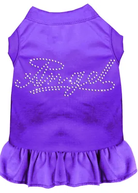 Rhinestone Angel Dress Purple Sm (10)