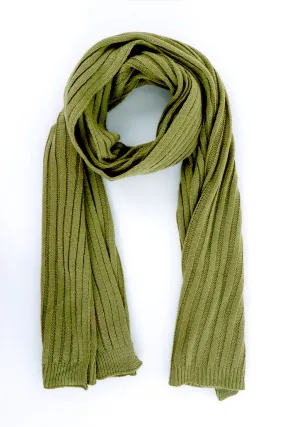 RIB NARROW KNIT SCARF