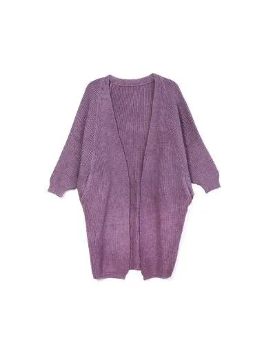 Ribbed Cocoon Cardigan
