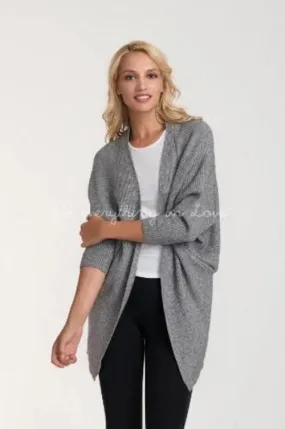 Ribbed Cocoon Cardigan