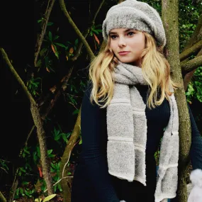 Samantha Holmes Oatmeal Frost Alpaca Scarf.