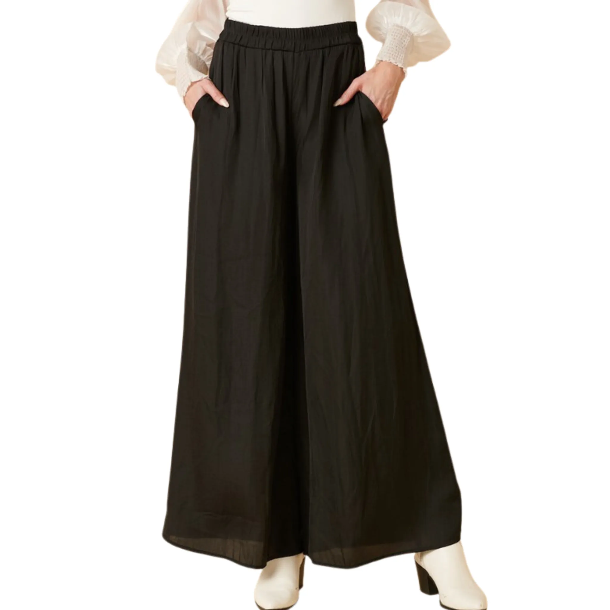 Satin Wide Leg Pants