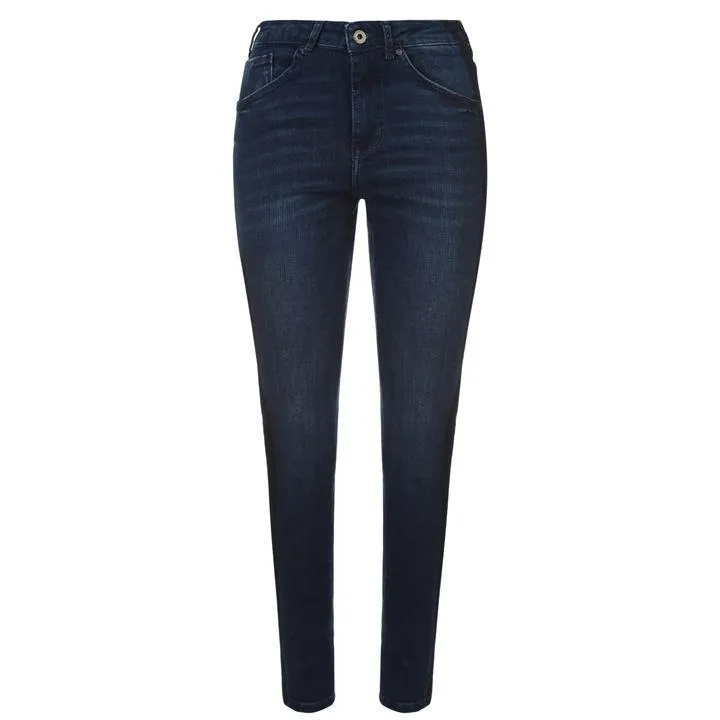 Scotch & Soda Womens Haut High Rise Skinny Jeans, Post Stamps