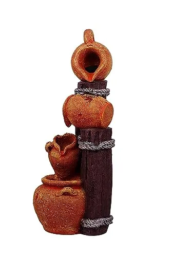 SEPBORN Earthenware Pot Rassi Water Fountain for Home Decor, 95 cm