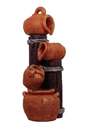 SEPBORN Earthenware Pot Rassi Water Fountain for Home Decor, 95 cm