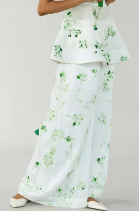 Shiro Floral Flared Pants Sample
