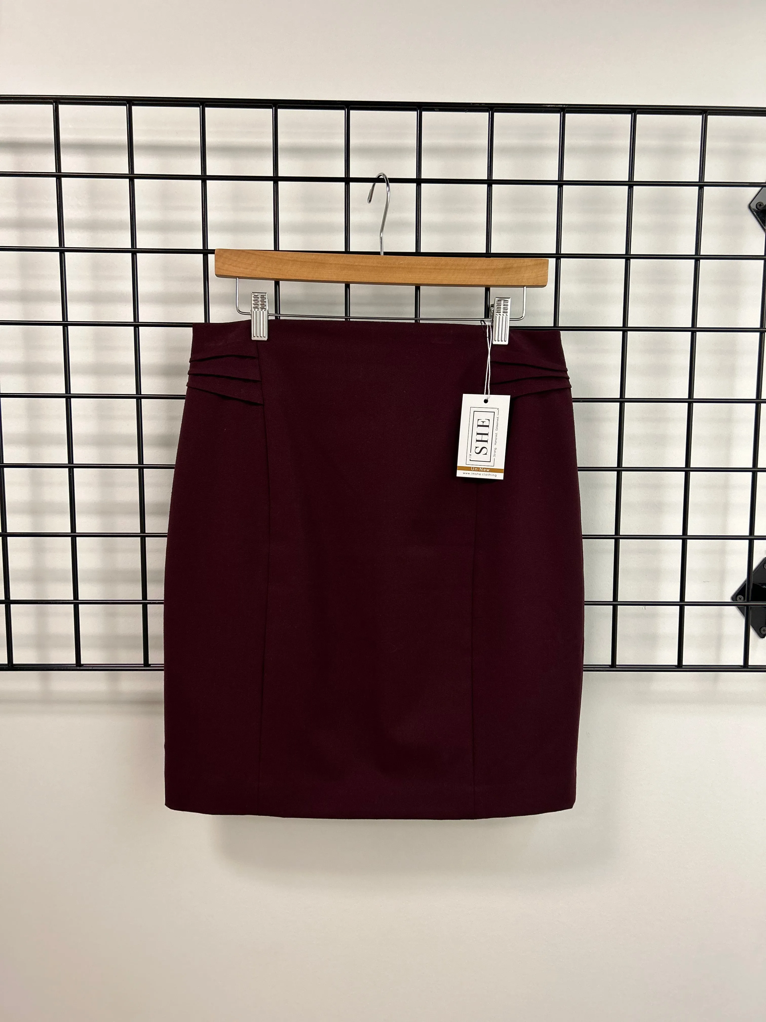 Size 10 Maroon Pencil Skirt