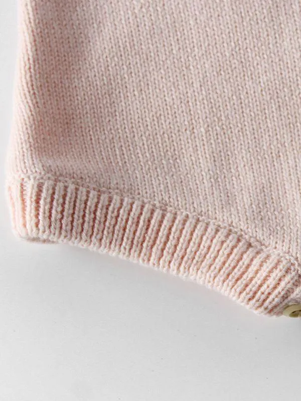 Spanish Style Long-sleeved Color Blocking Knitted Bodysuit Onesie