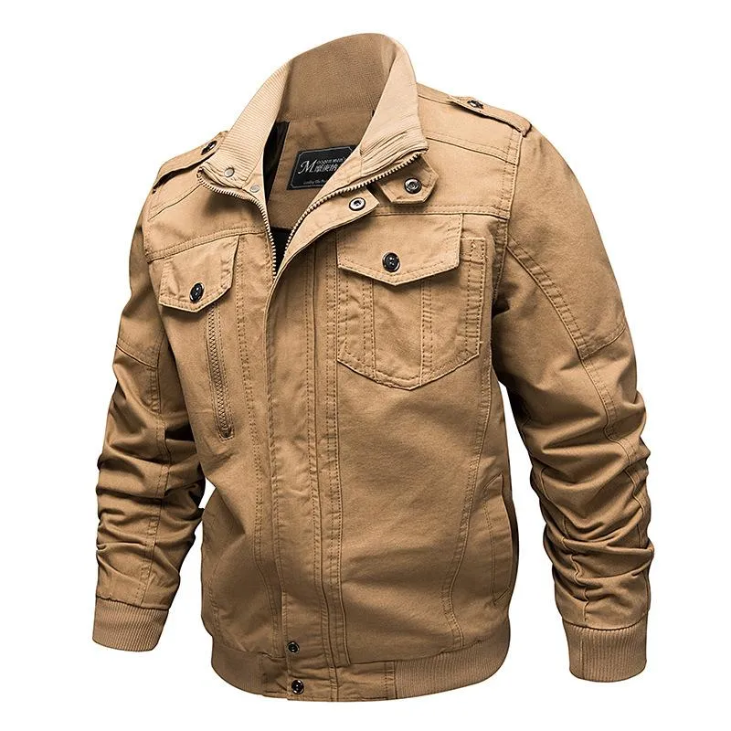 Spring and autumn large size loose outdoor casual military jacket
