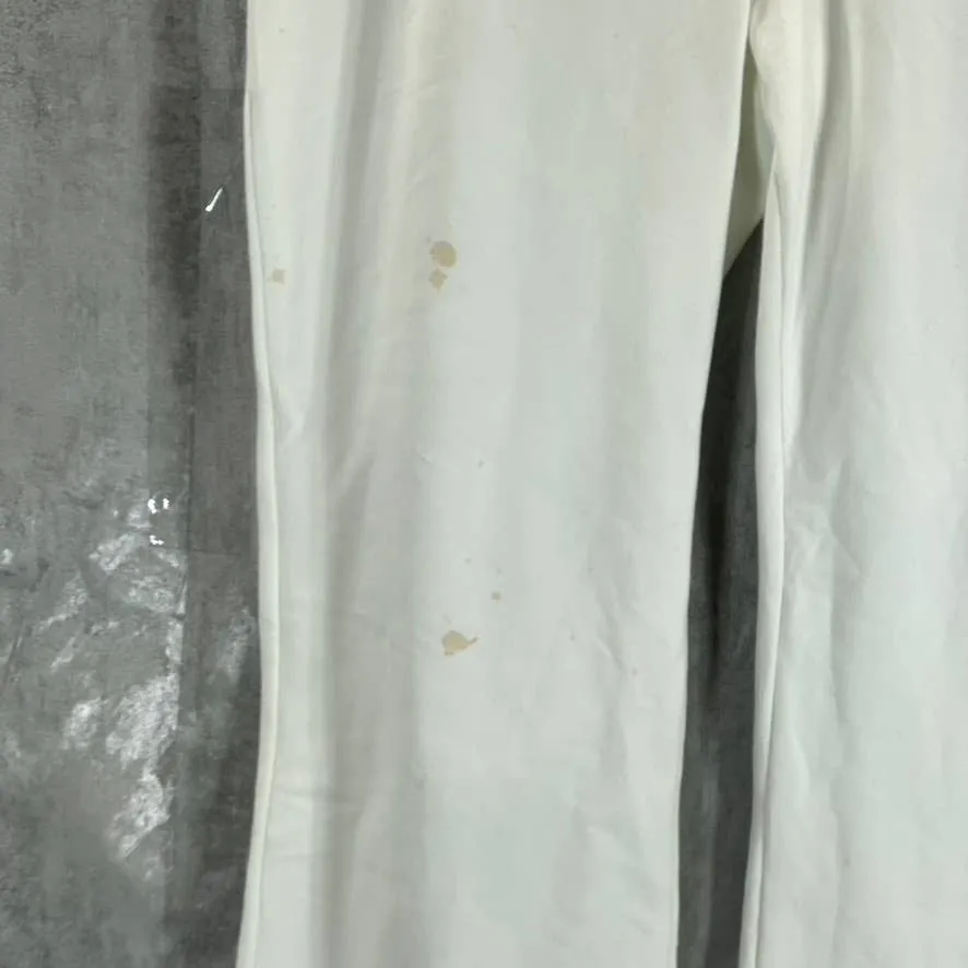 STYLE & CO Women's Bright White High-Rise Flare Cropped Pull-On Leggings SZ M