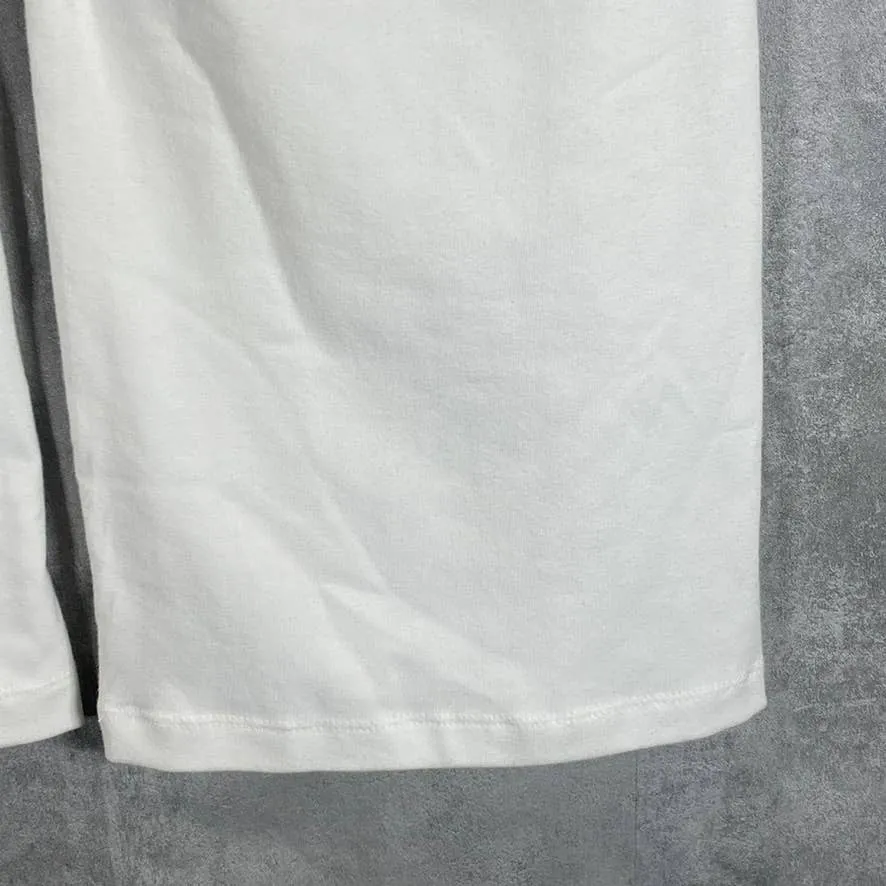 STYLE & CO Women's Bright White High-Rise Flare Cropped Pull-On Leggings SZ M