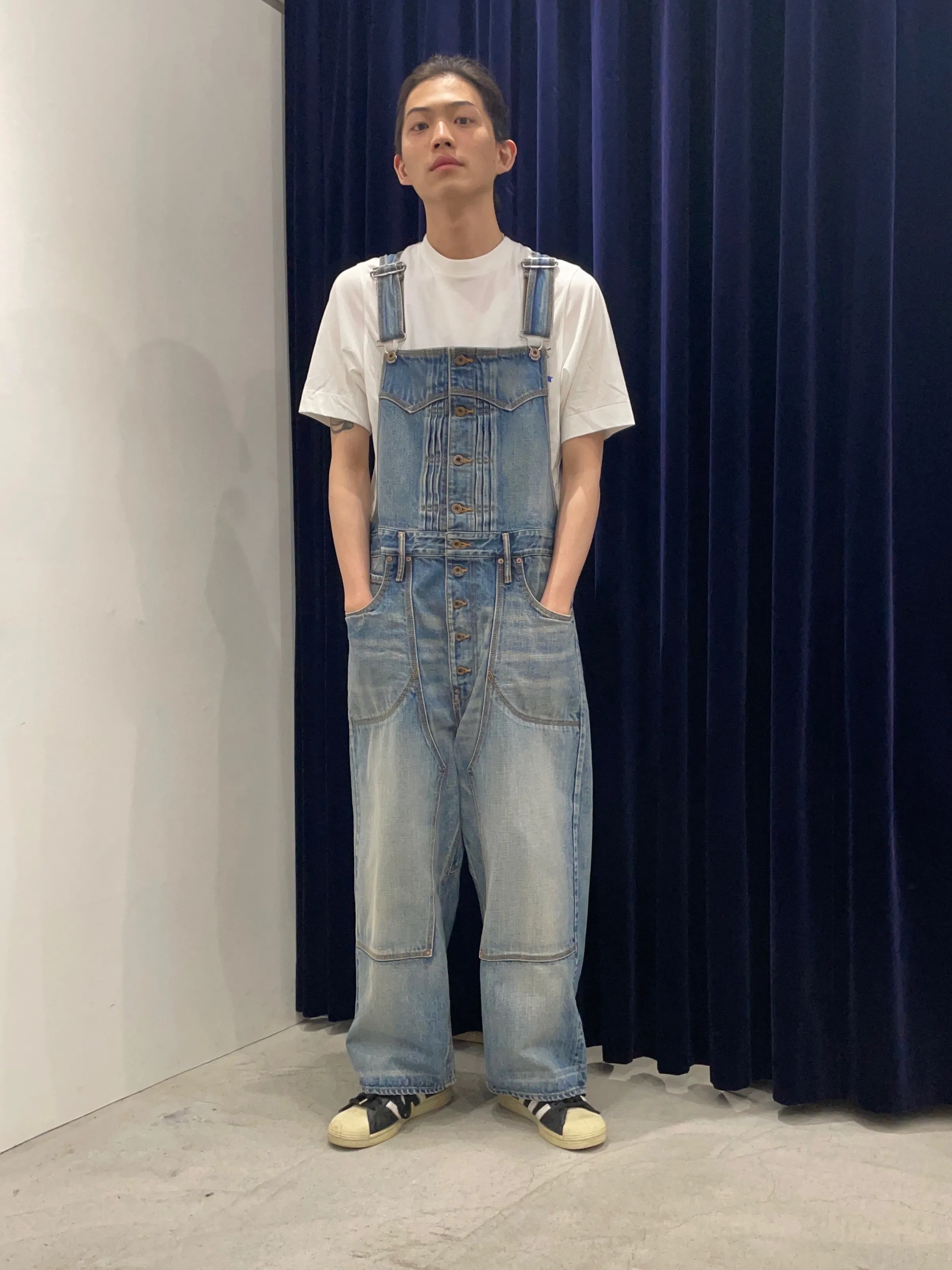 SUGARHILL  FADED DENIM OVERALL