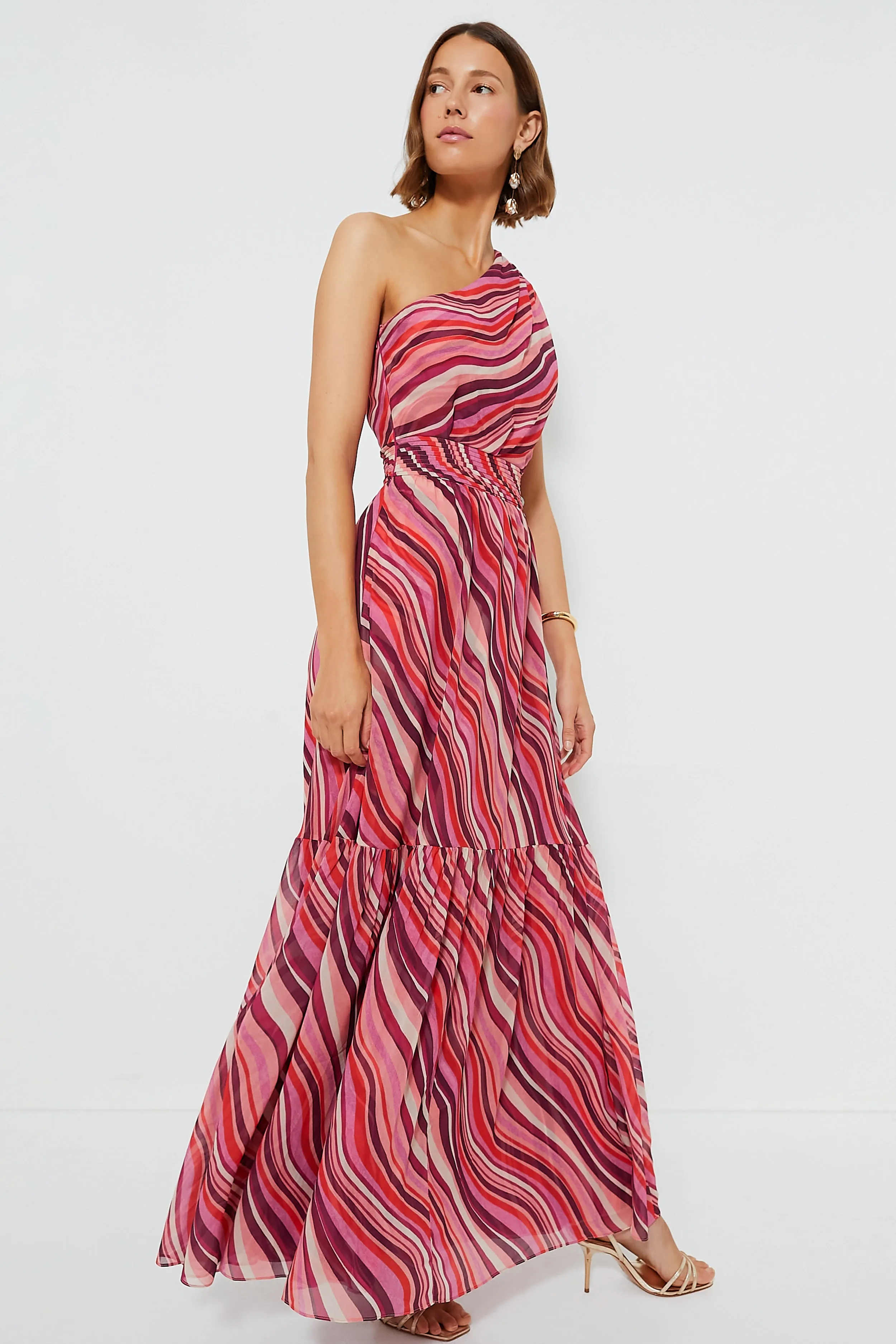 Sunset Stripe Cadiz Dress