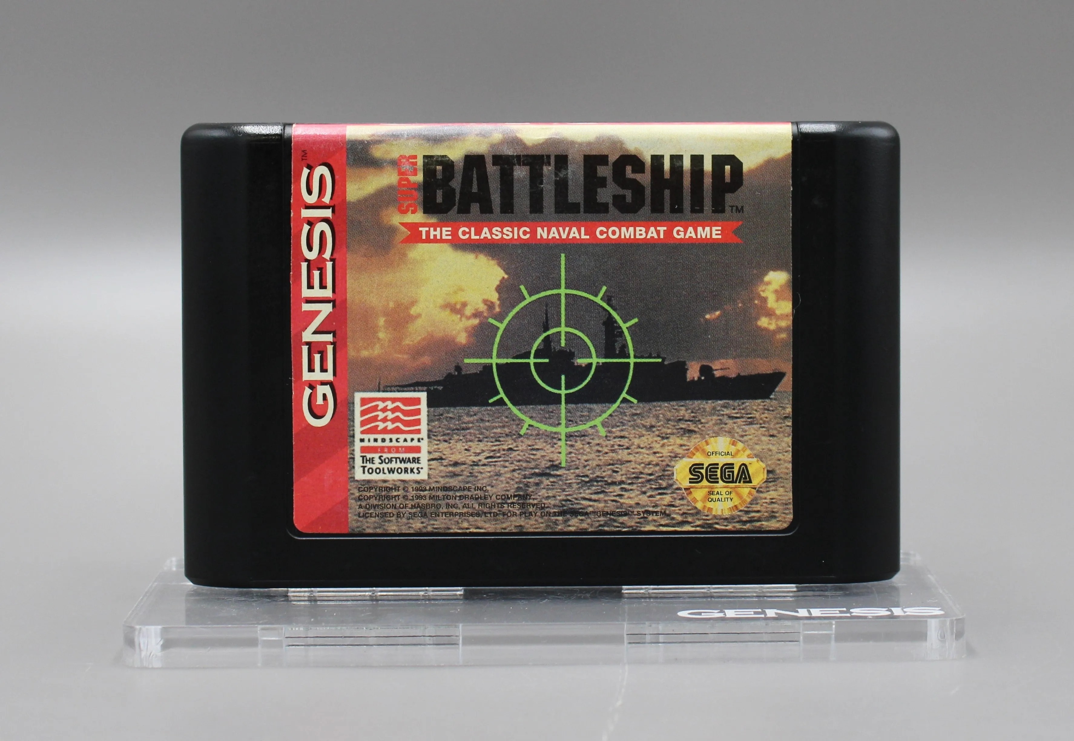 Super Battleship (Sega Genesis, 1993) Game Cartridge, Cleaned & Tested!