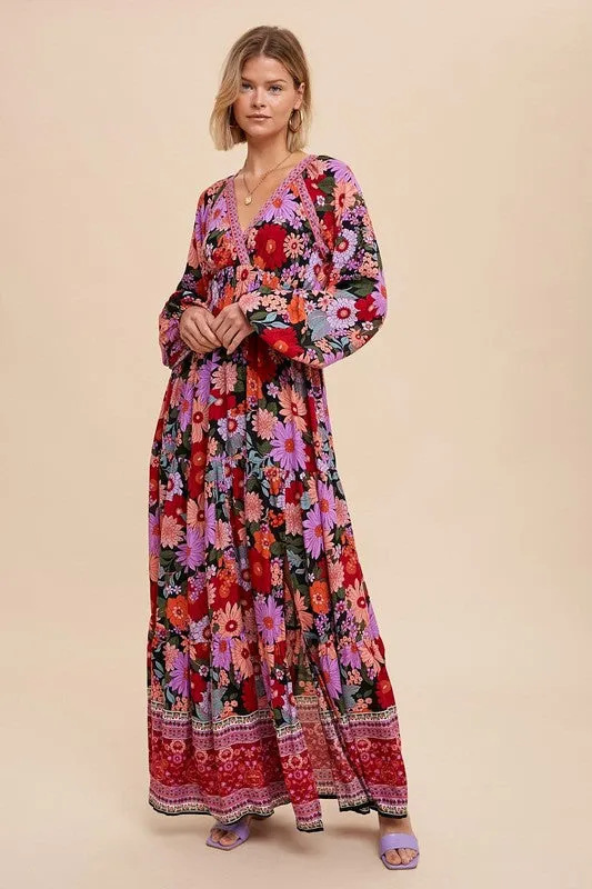 Super Bloom Floral Maxi Dress