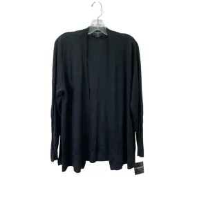 Sweater Cardigan By Liz Claiborne In Black, Size:Xlp