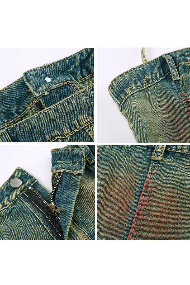 TE453 Halter Strap Denim Top
