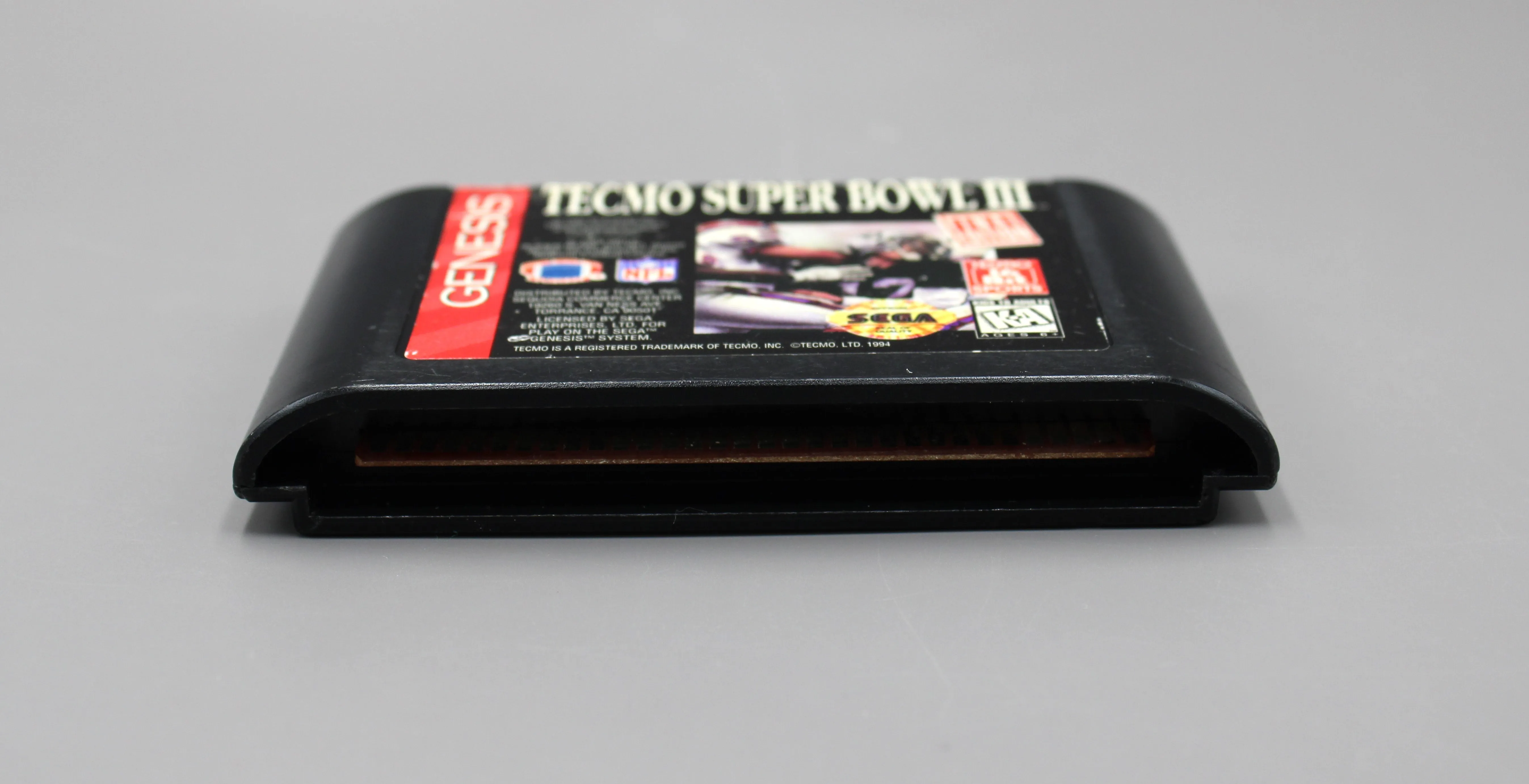 Tecmo Super Bowl III 3 (Sega Genesis, 1993) Game Cartridge [New Save Battery] Tested!
