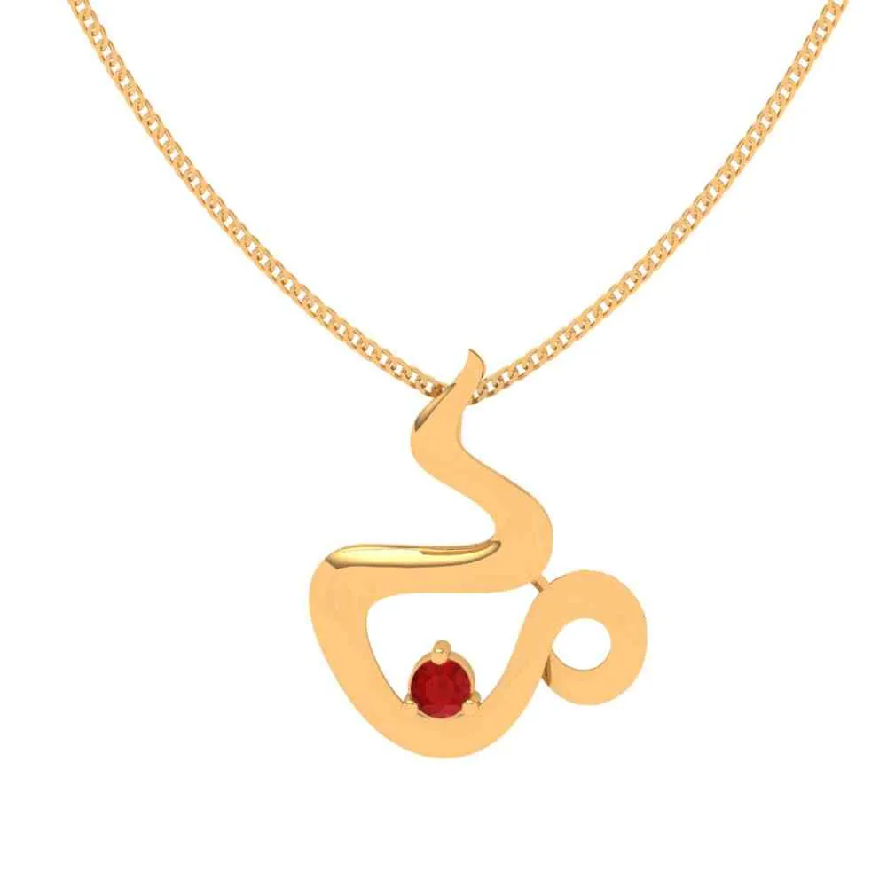 Tiny Cup 22k Gold Pendant