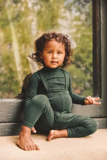Two-Piece Ribbed Overall Set