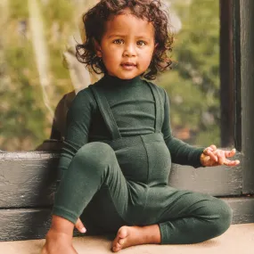 Two-Piece Ribbed Overall Set