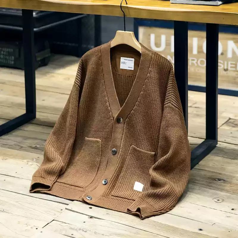 V-neck Sweater Casual Cardigan P1133