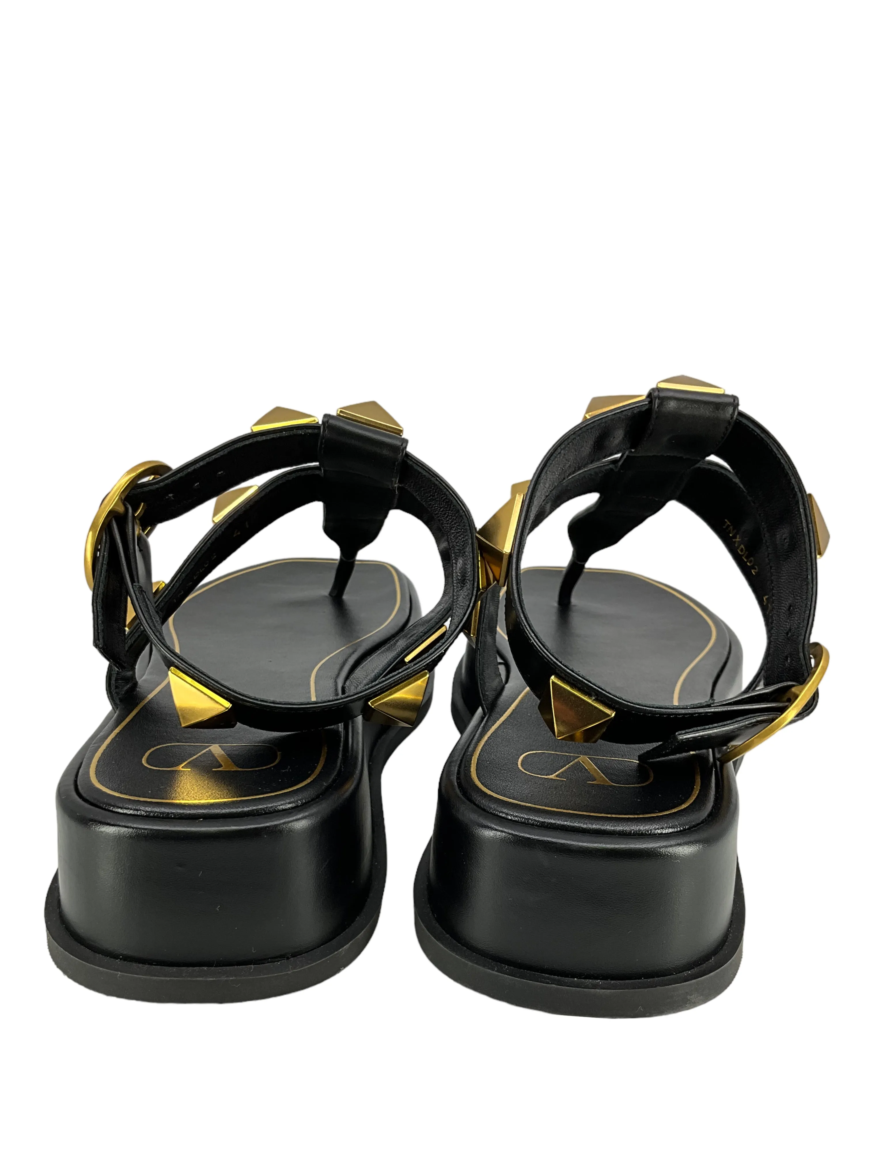 VALENTINO GARAVANI Roman Stud Leather Thong Sandals Size 11