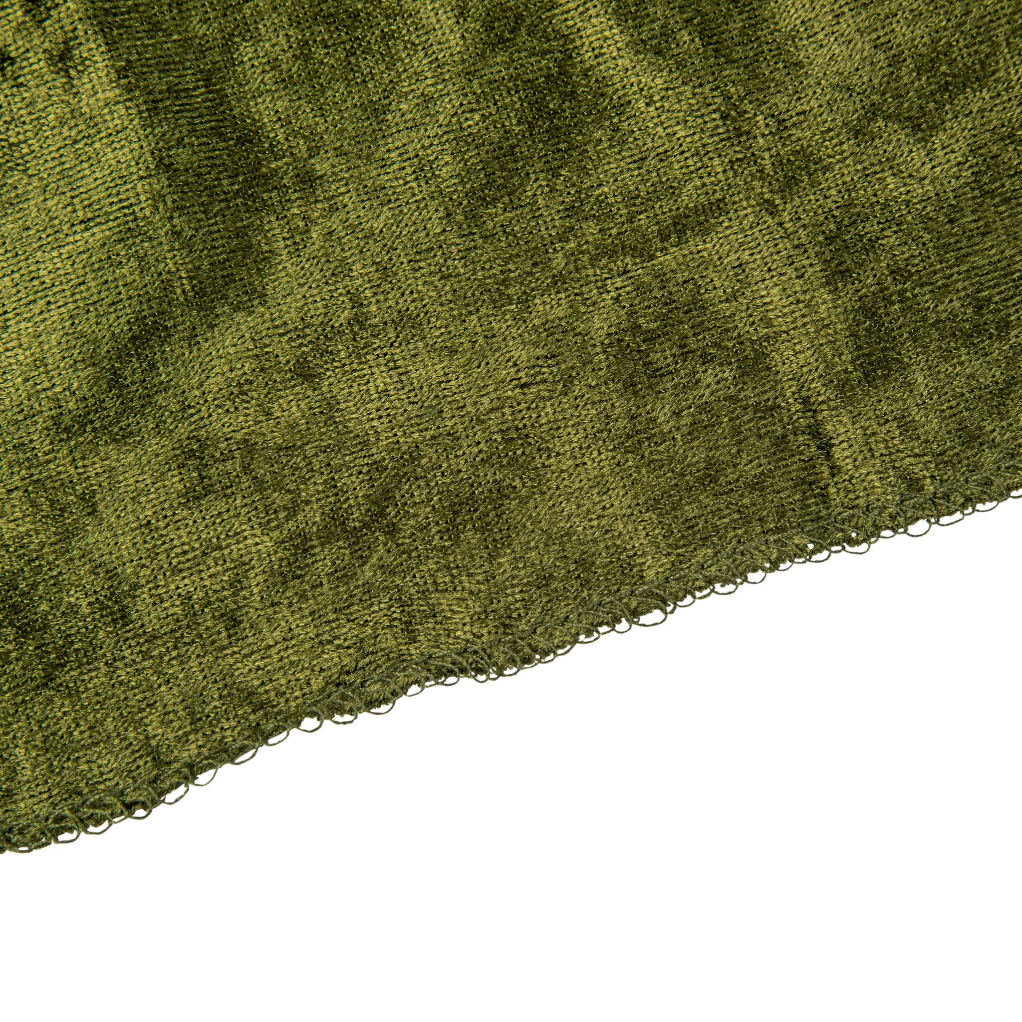 Velvet 120" Round Tablecloth - Olive Green
