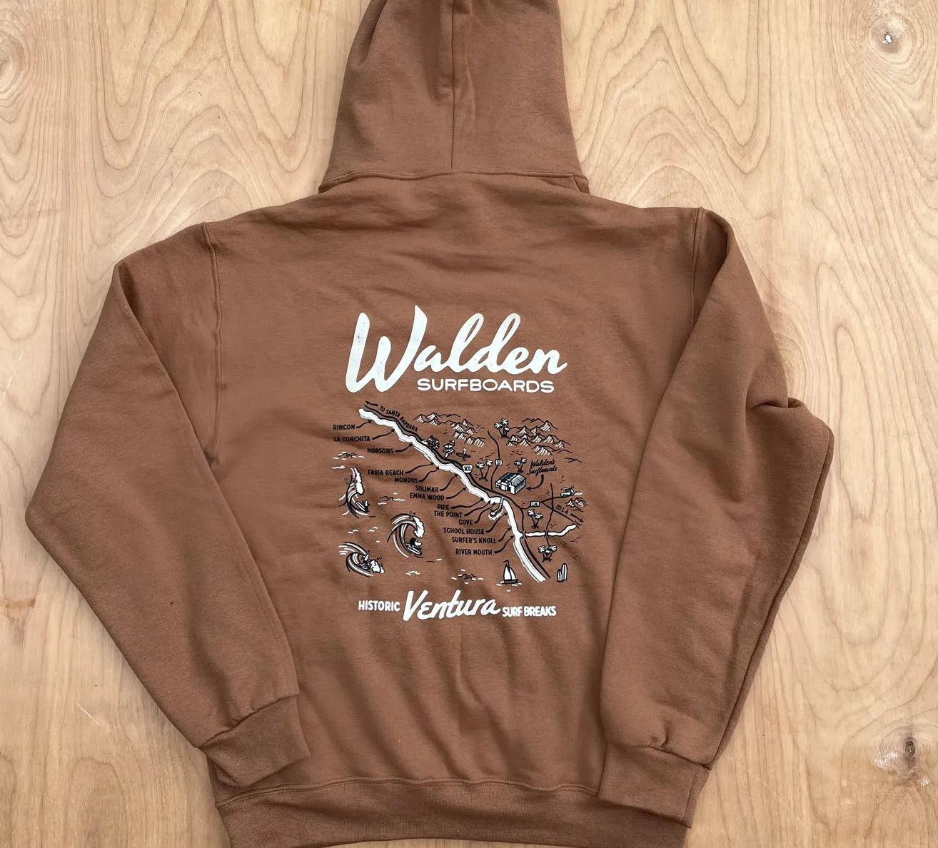 Ventura Breaks  Hoodie - pecan