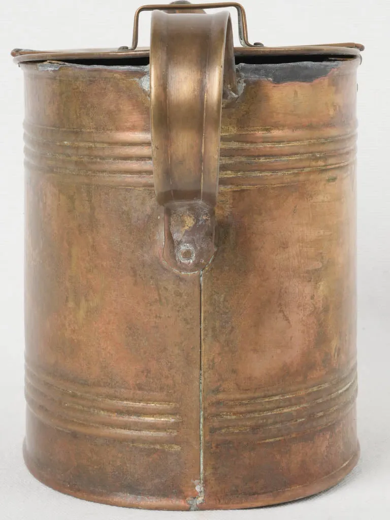 Vintage French Copper Watering Can - Oval