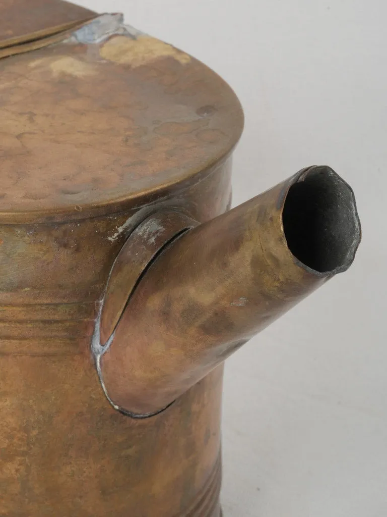 Vintage French Copper Watering Can - Oval