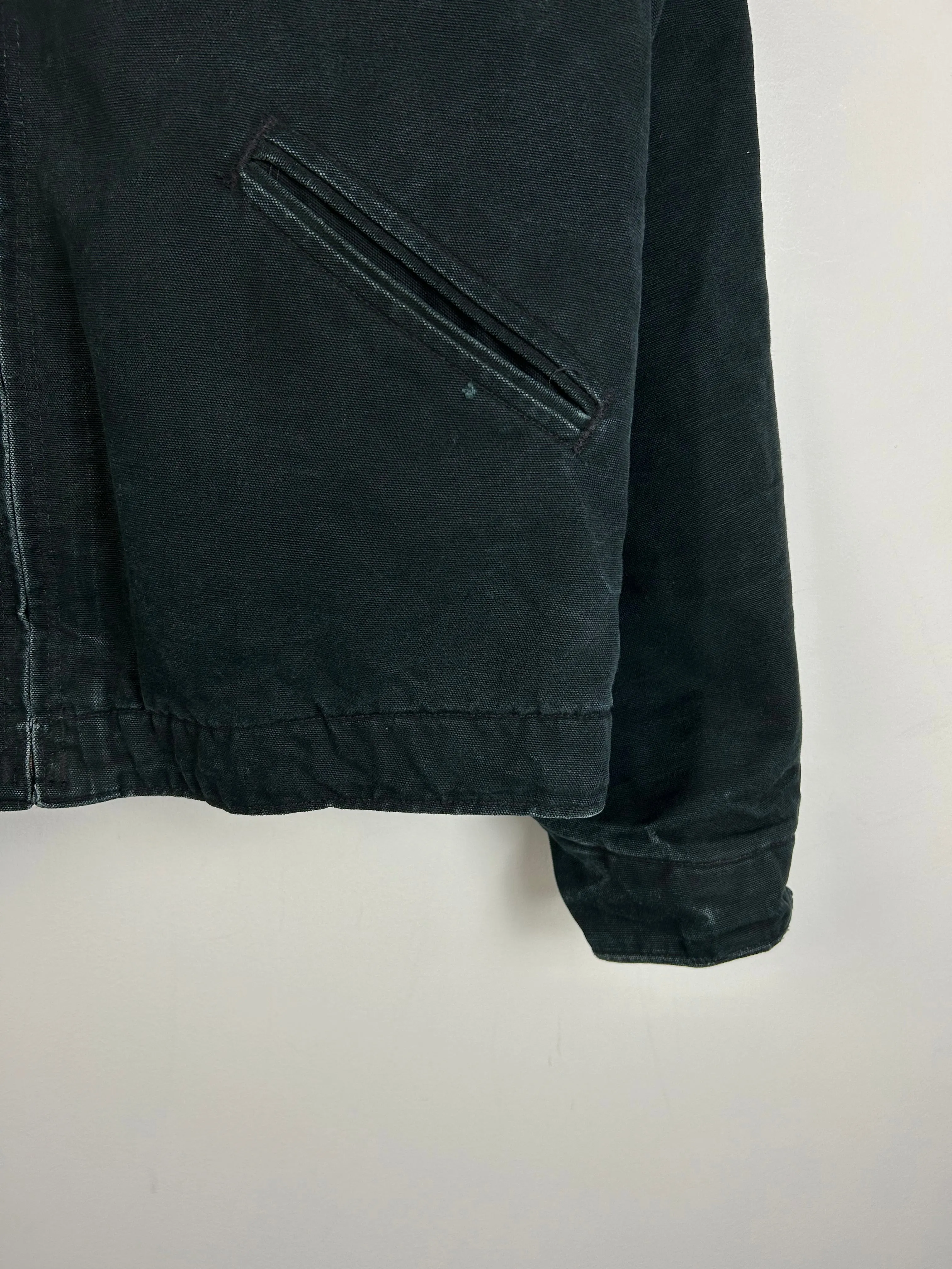 Vintage Y2K Carhartt Detroit Blanket Lined Black Jacket J01 BLK