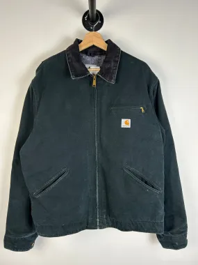 Vintage Y2K Carhartt Detroit Blanket Lined Black Jacket J01 BLK