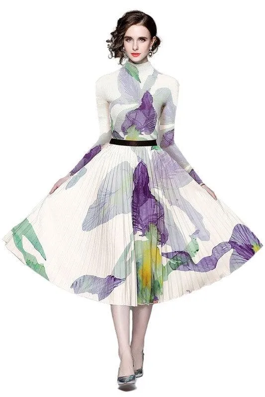 Women Fashion Maxi Dress 2pc Set