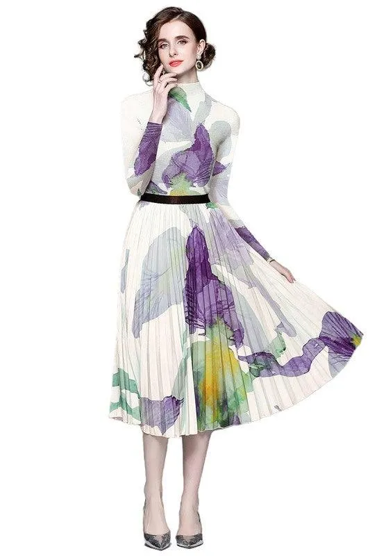 Women Fashion Maxi Dress 2pc Set