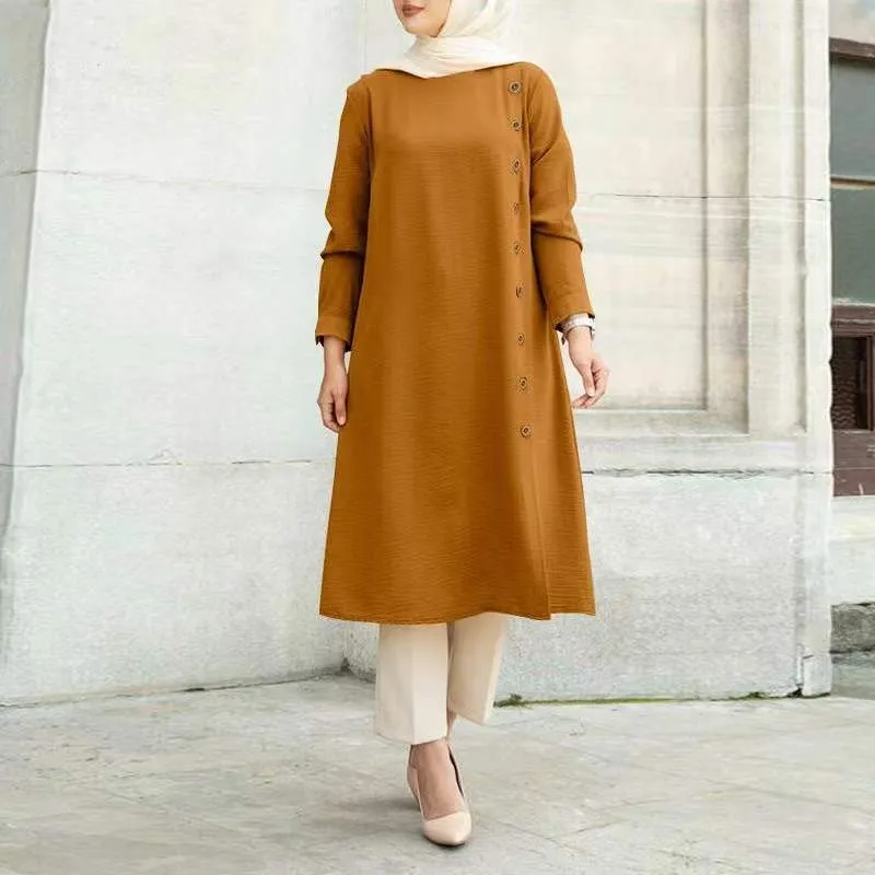 Women's Casual loose dresses with buttons