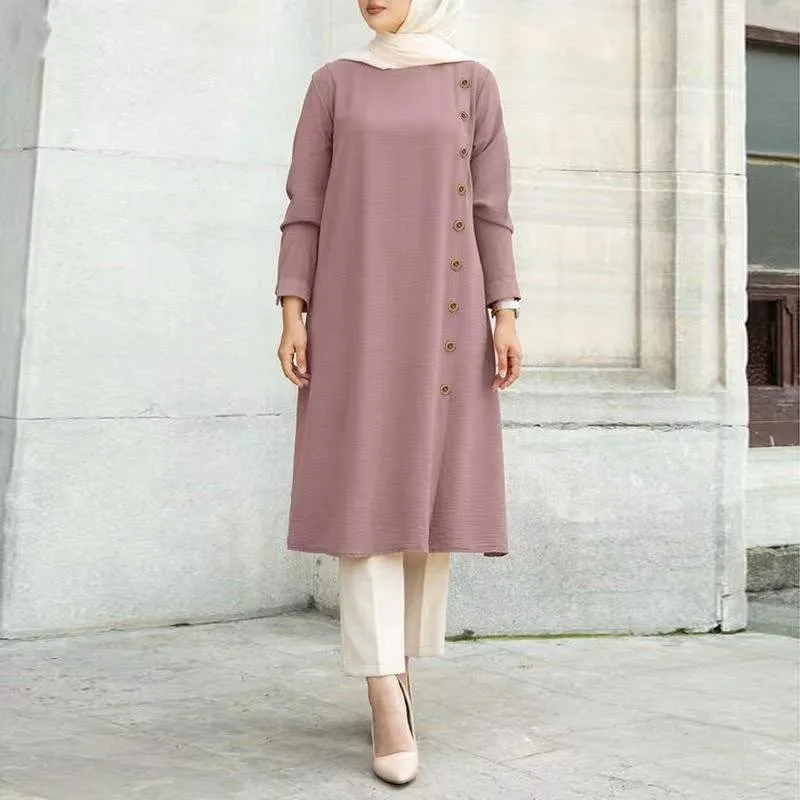 Women's Casual loose dresses with buttons